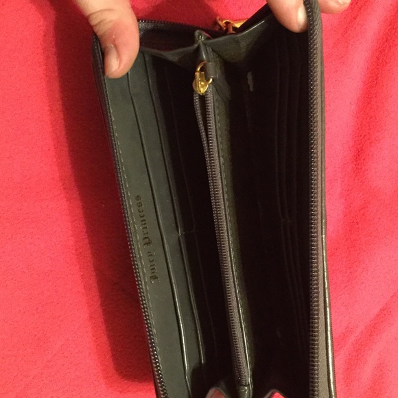 Navy Velour Juicy Couture Long Wallet - Picture 3 of 5