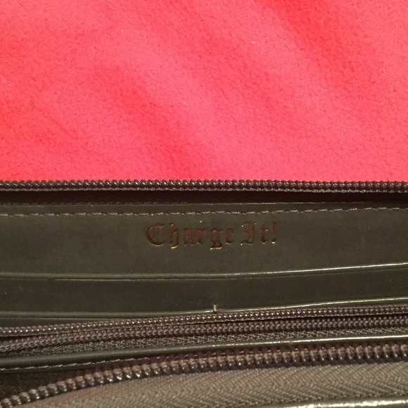 Navy Velour Juicy Couture Long Wallet - Picture 4 of 5