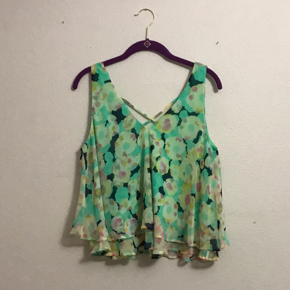 Flowy floral tank