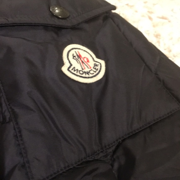 Men's Navy Moncler Down Jacket - Picture 4 of 6