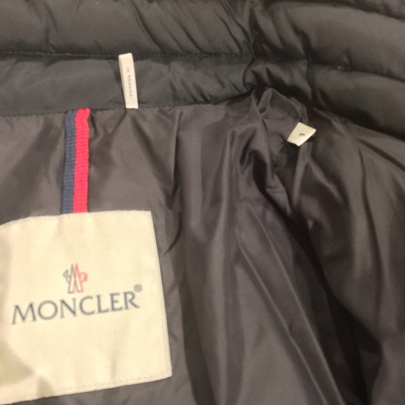 Men's Navy Moncler Down Jacket - Picture 5 of 6