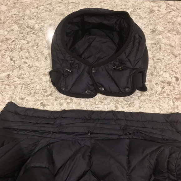 Men's Navy Moncler Down Jacket - Picture 6 of 6