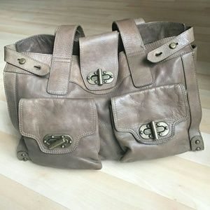 Brown/grey leather purse (from Nordstrom)