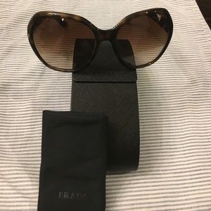 Prada tortoise shell sunglasses