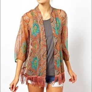 Coachella kimono fringe