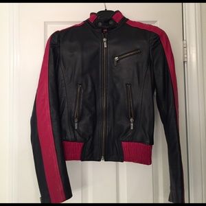 DIESEL leather moto jacket