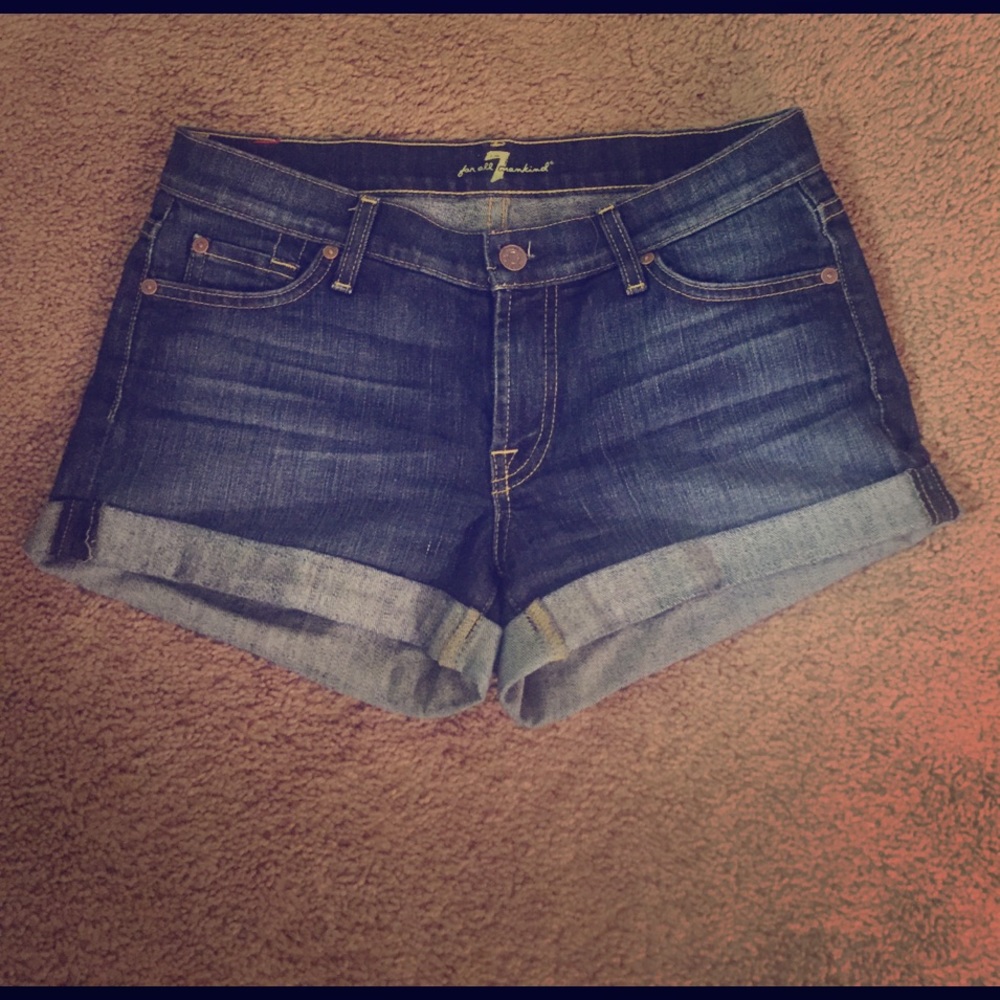 7 for all man kind jean shorts! Size 27