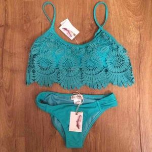Cute crotchet Jessica Simpson swim suit