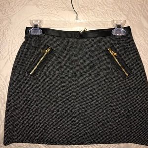 Black and leather trim Express skirt size 00