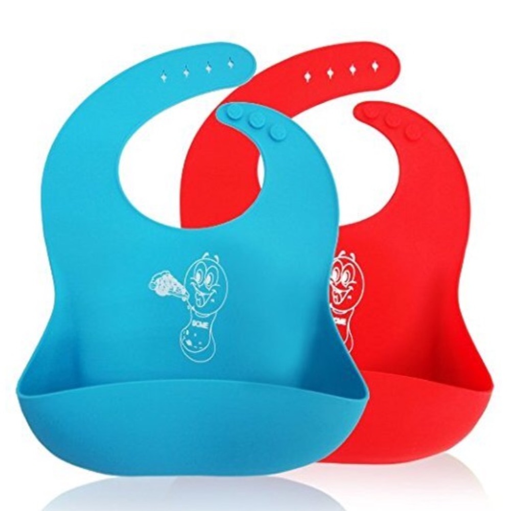 Waterproof Silicone Baby Bib Food Catcher Bibs