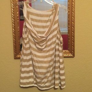 Sparkly gold and white blouse