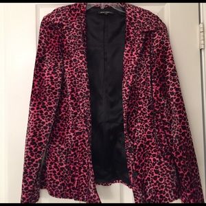 Betsey Johnson leopard blazer