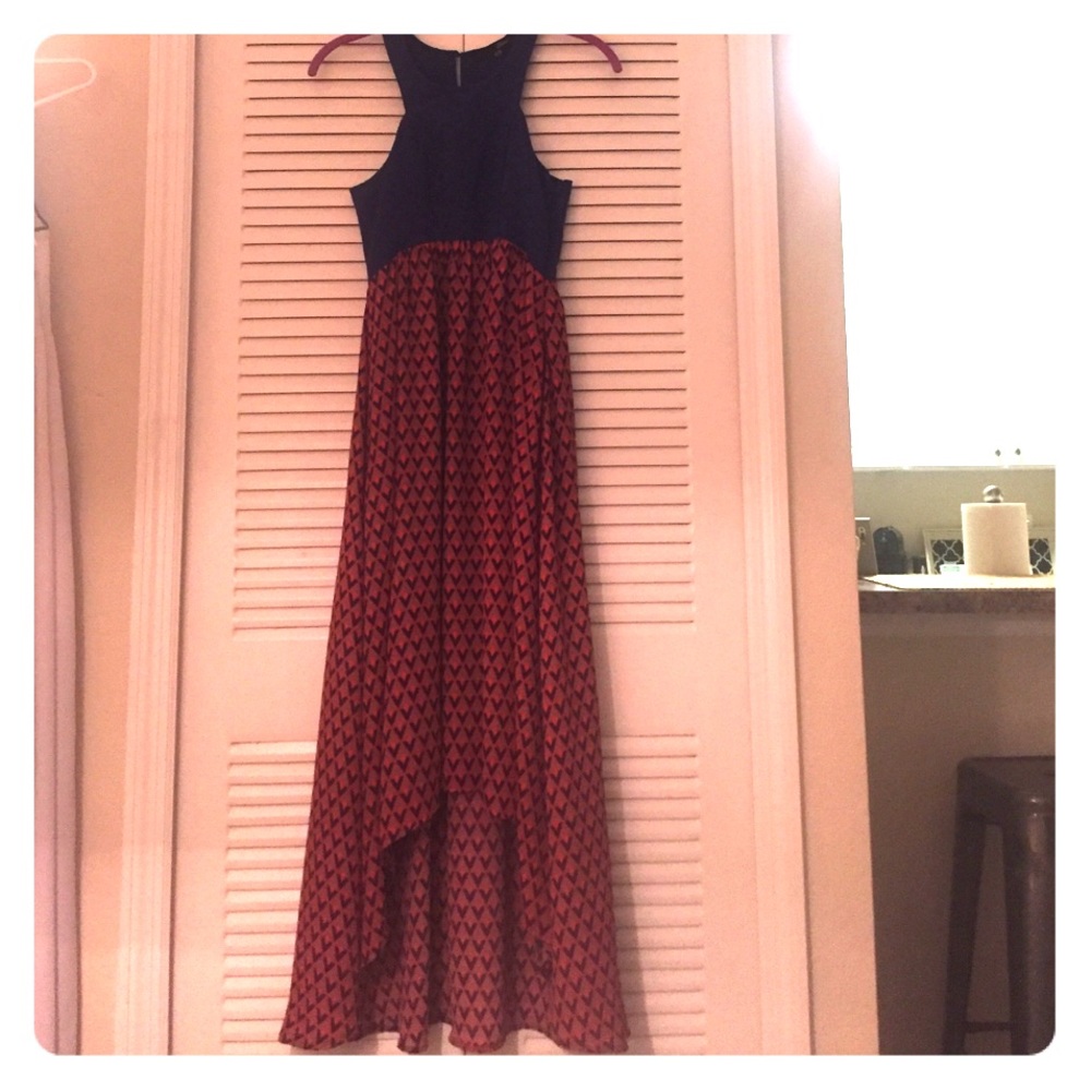 Sleeveless high low dress