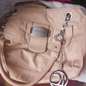 Tan leather purse