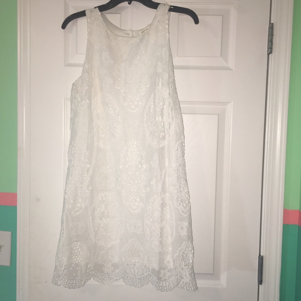 Monteau White Shift Dress