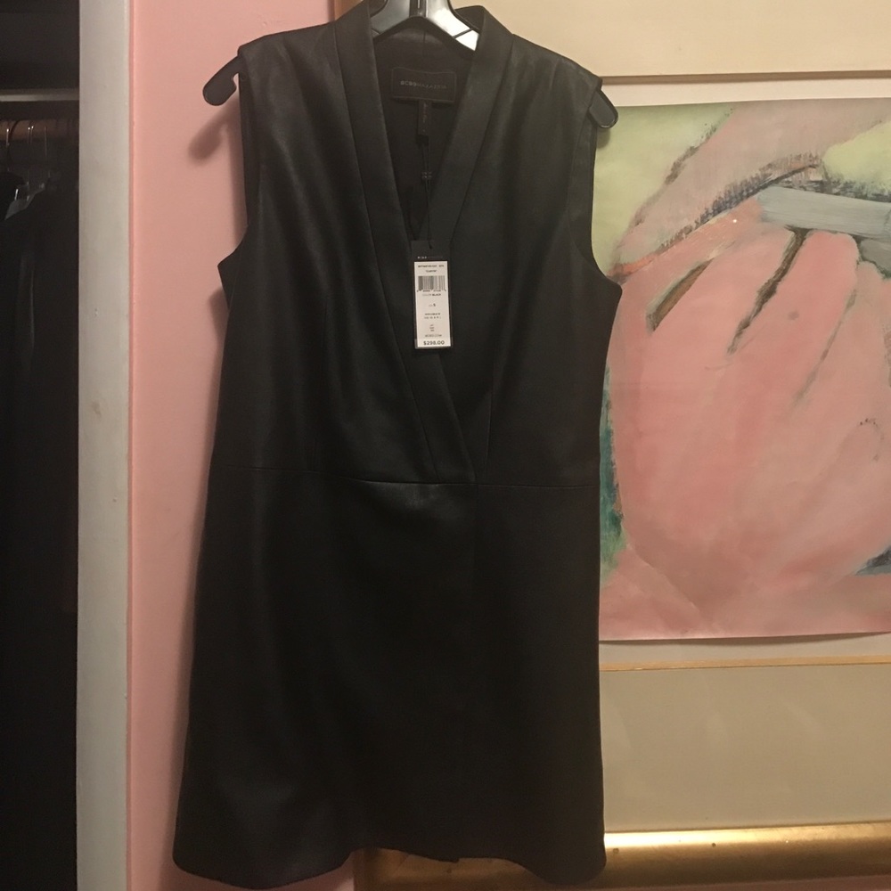 Bcbg leather dress