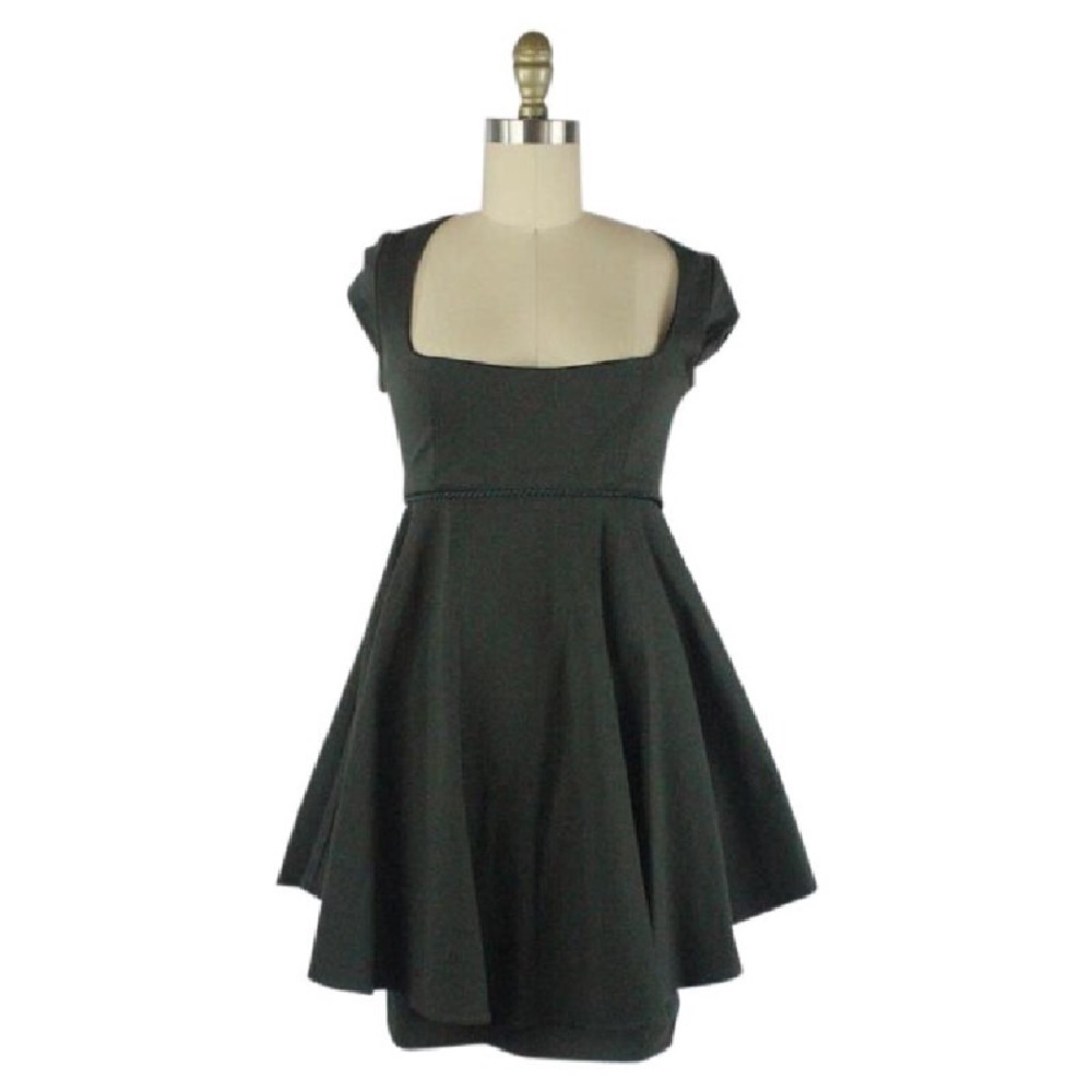 Mara Hoffman Green Heavy Knit Peplum Dress