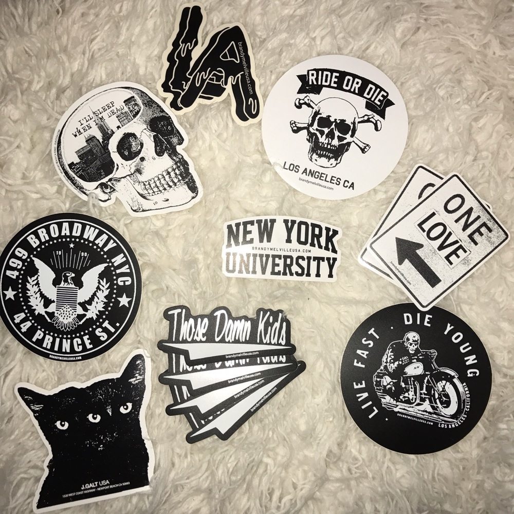 🚫RESERVED🚫 HUGE Brandy Melville sticker bundle💕