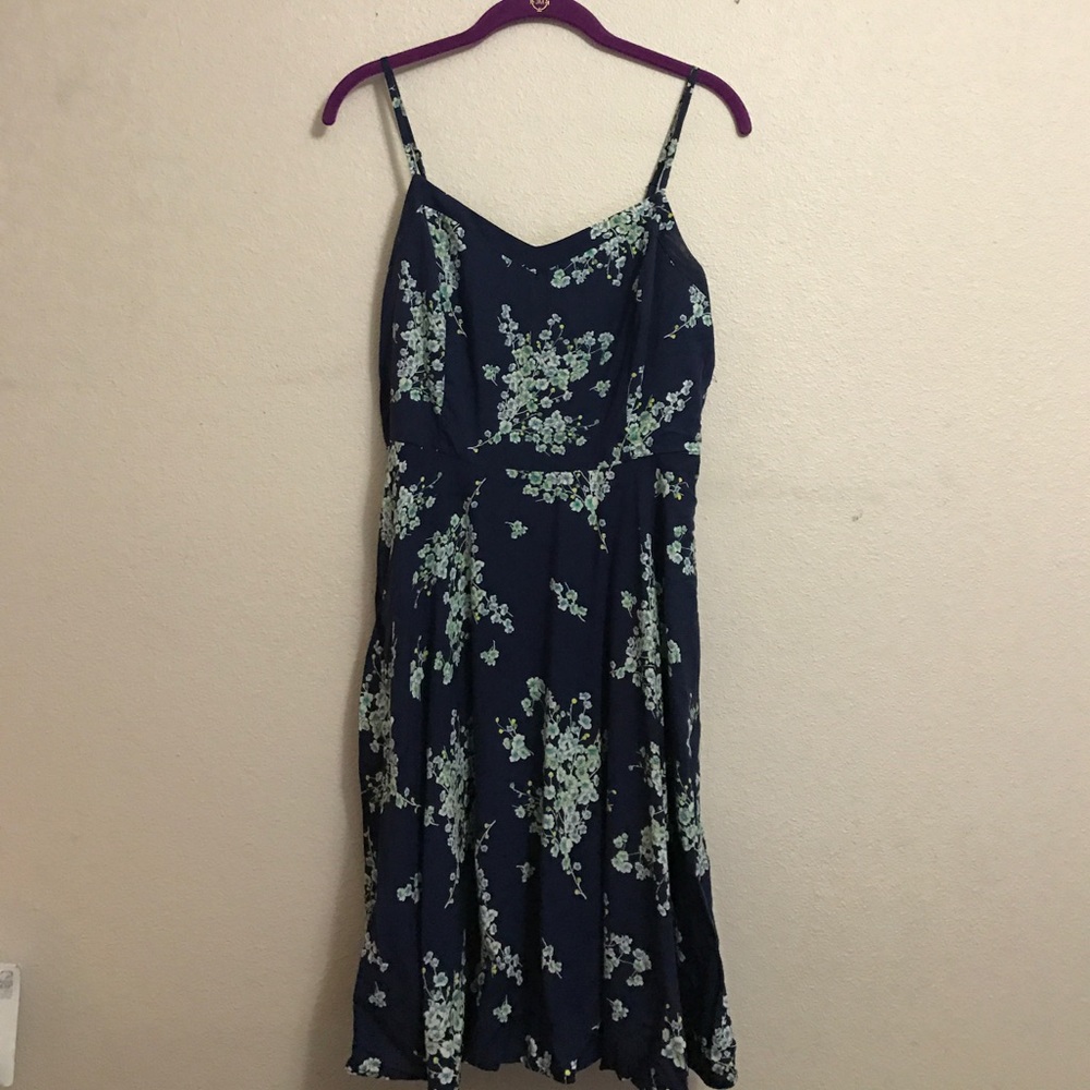Navy floral sundress