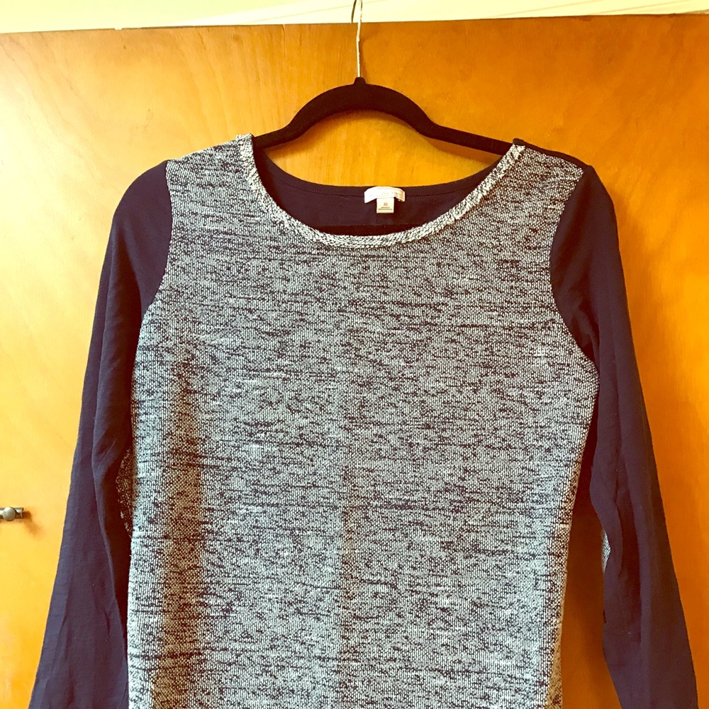 ✨FLASH SALE ⚡️✨Gap Two Tone Mixed Media Top