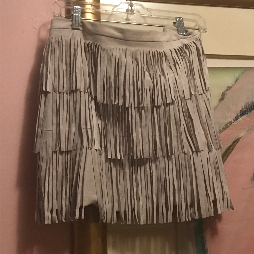 Bcbg shaggy skirt