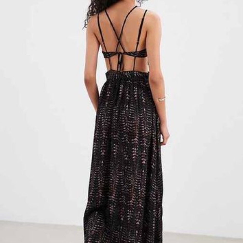 UO Ecote backless maxi dress