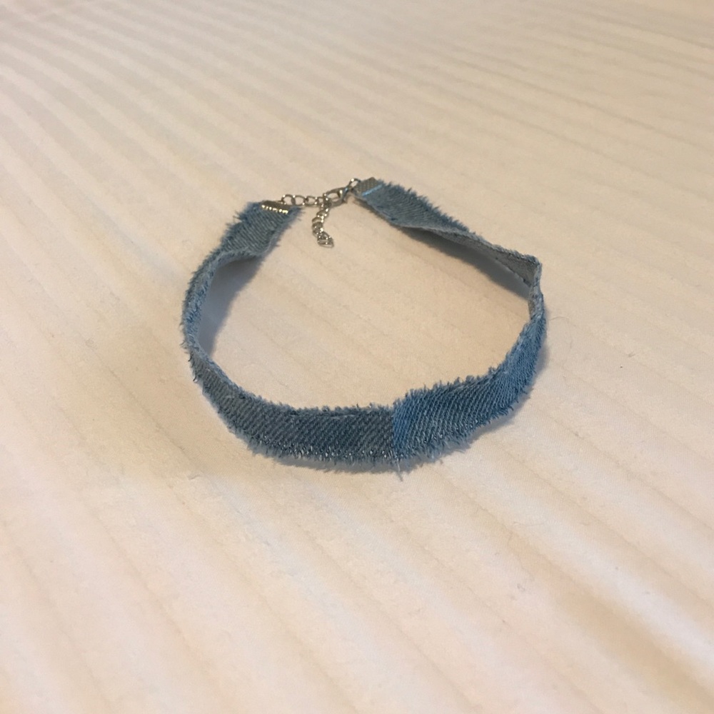 Chambray Denim Choker...