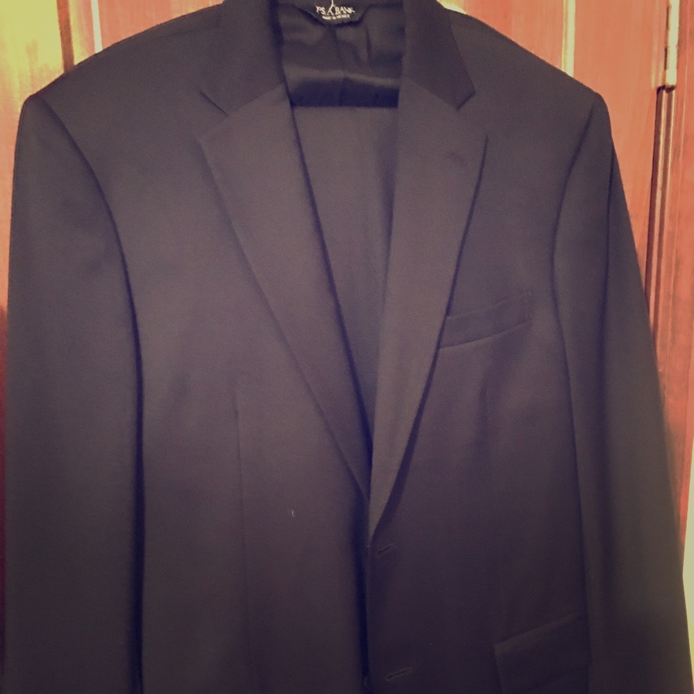 Black Jos A Bank Tailored Fit Suit (40R)
