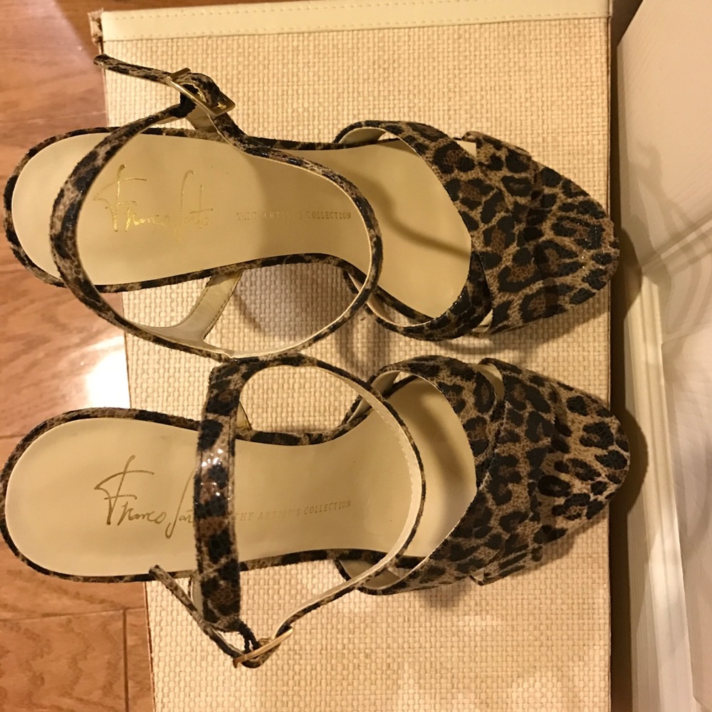 Franco Sarto size 8.5M leopard print heels