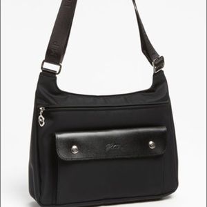 LIKE NEW Longchamp Planetes Nylon Crossbody Black