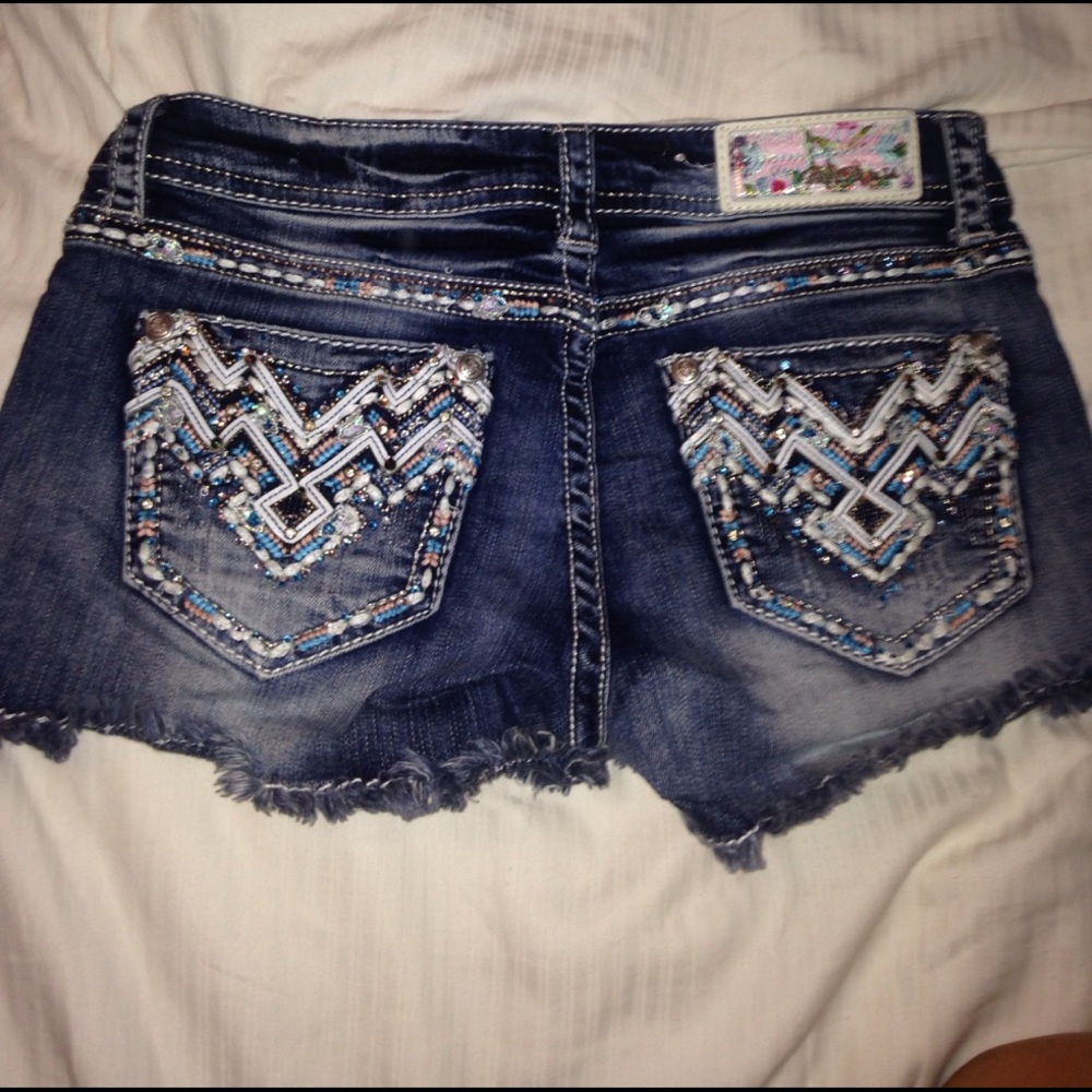Grace blue jean shorts