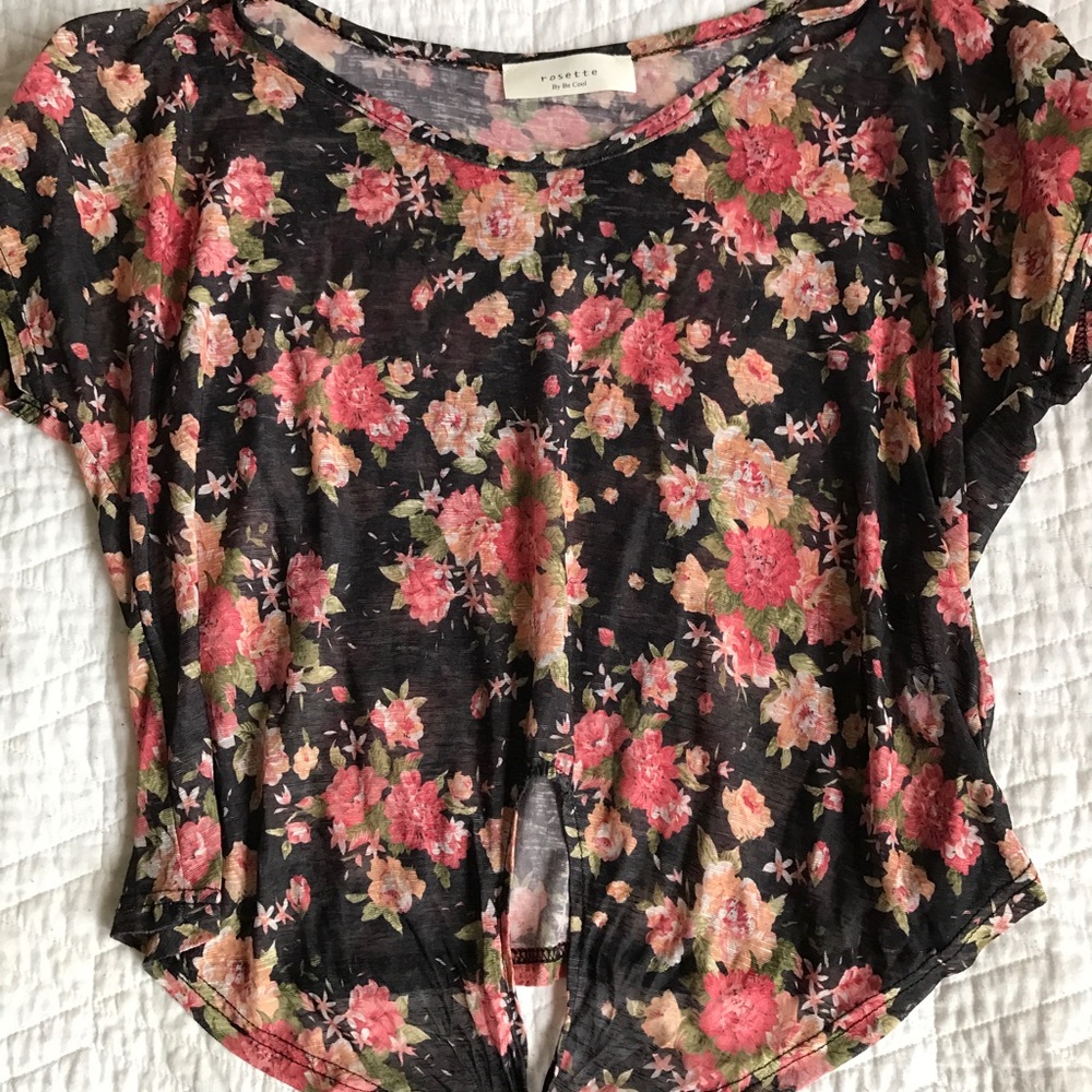Floral print top