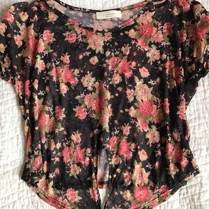 Floral print top