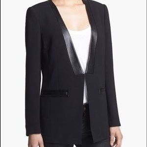 Black tuxedo blazer