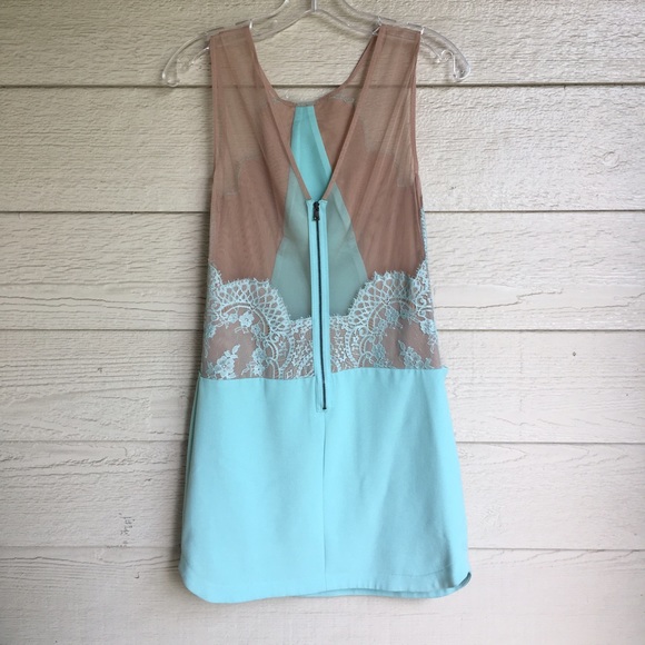 Mint/Nude BCBG Dress NWT - Picture 3 of 6