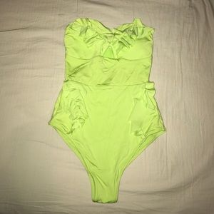 Neon Green One Piece Swimsuit