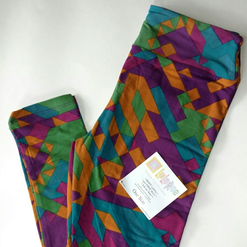 OS NWT Bold Colorful LuLaRoe Leggings