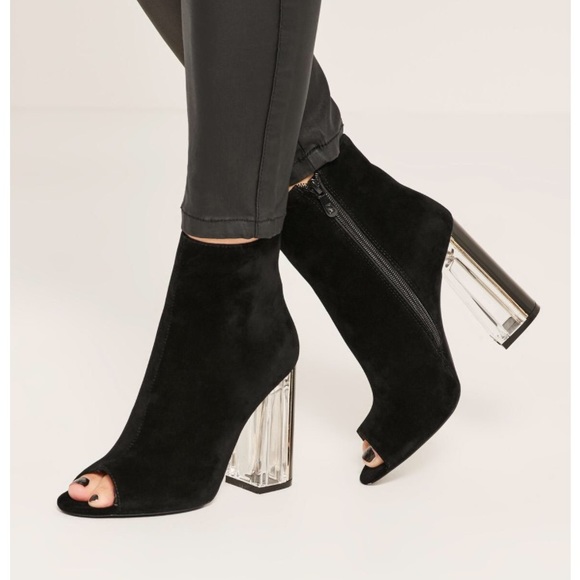 Black Suede booties - Picture 1 of 3