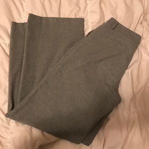 Long wide leg gray trousers