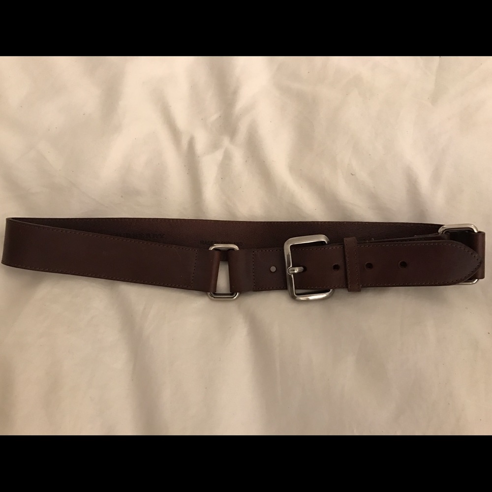 Burberry Brown Leather Belt