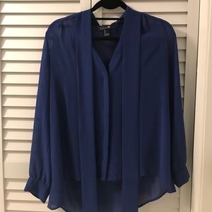 Forever 21 Blue see trough Blouse