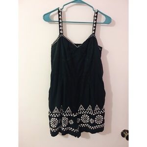 Black & White Anthro Romper