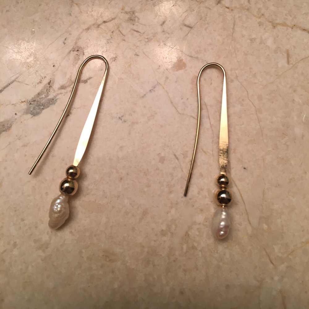 Gold earrings