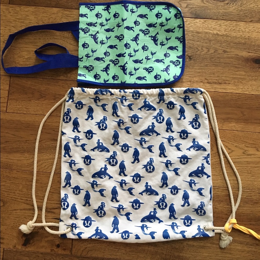 Lululemon See Wheeze drawstring bag