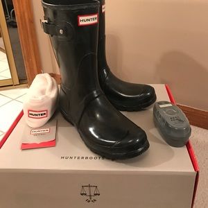 Hunter boots and socks