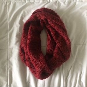 Maroon Knit Infinty Scarf