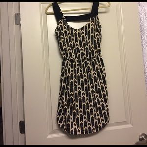 Black and cream summer dress
