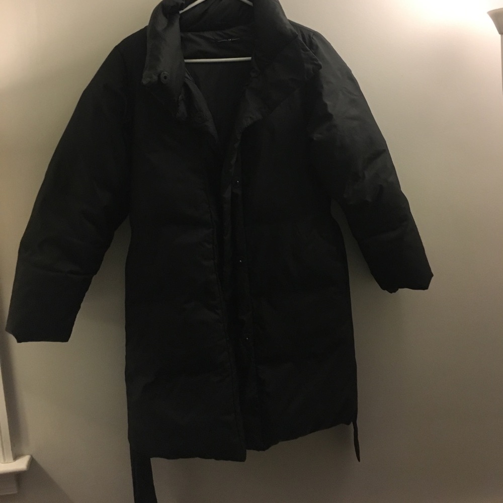 Black puffy parka