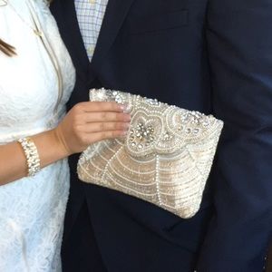 Beaded formal clutch, great condition