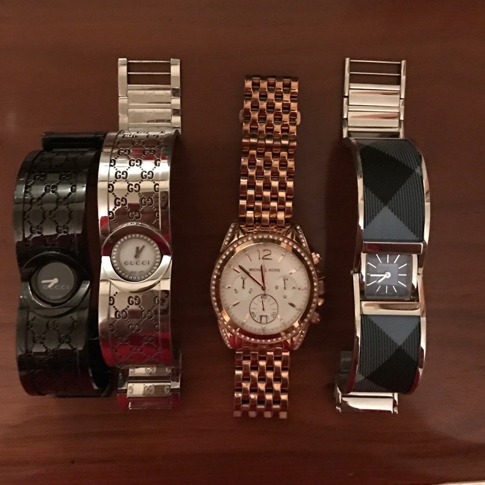 Gucci watches, Michael Kors and Burberry watches